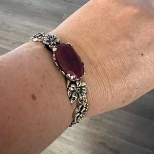 Ed Hardy vintage sterling silver bracelet/designer sample made in USA 925 stamp